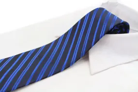 Men's Patterned Necktie in Navy & Royal Blue