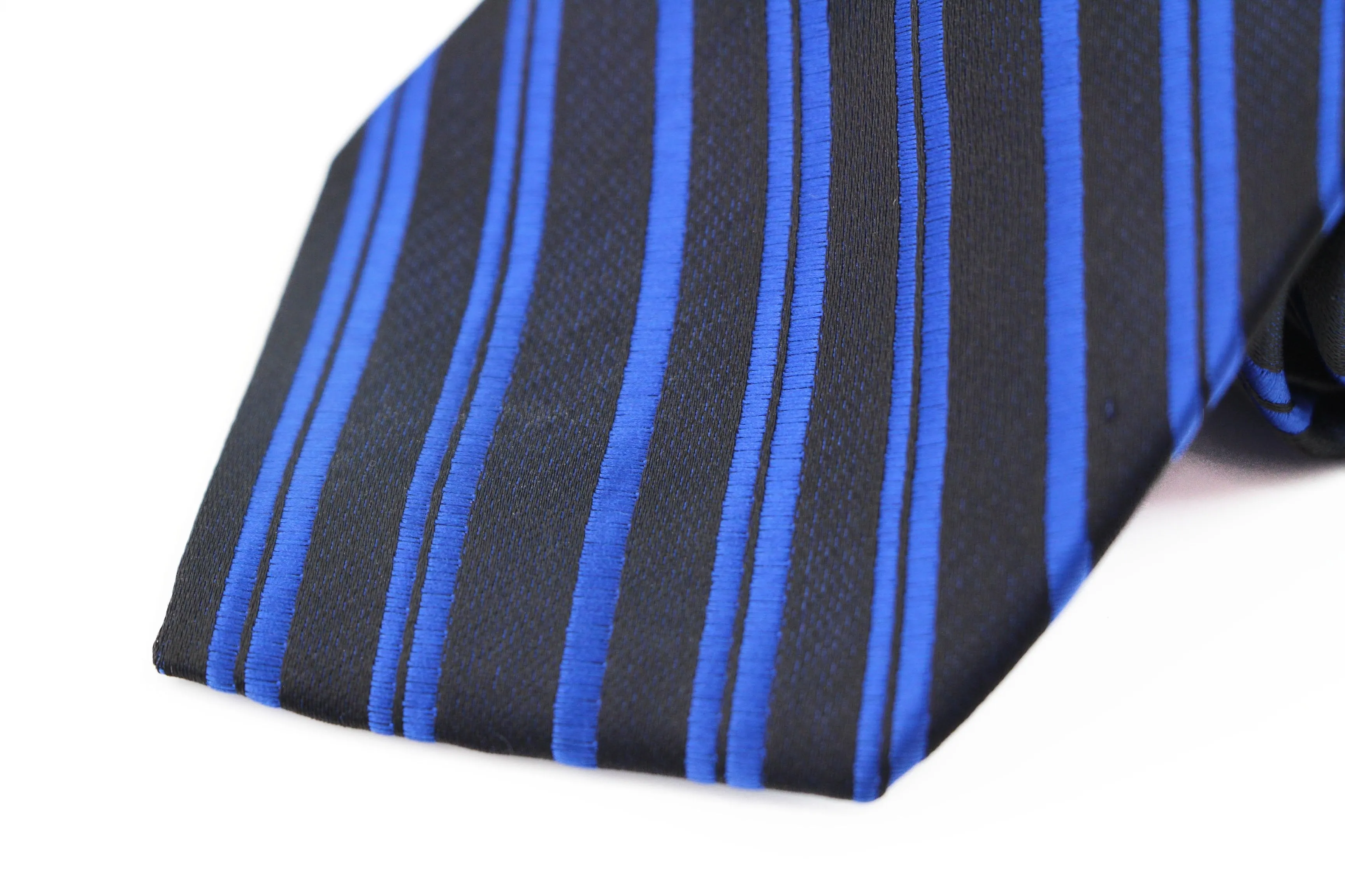 Men's Patterned Necktie in Navy & Royal Blue