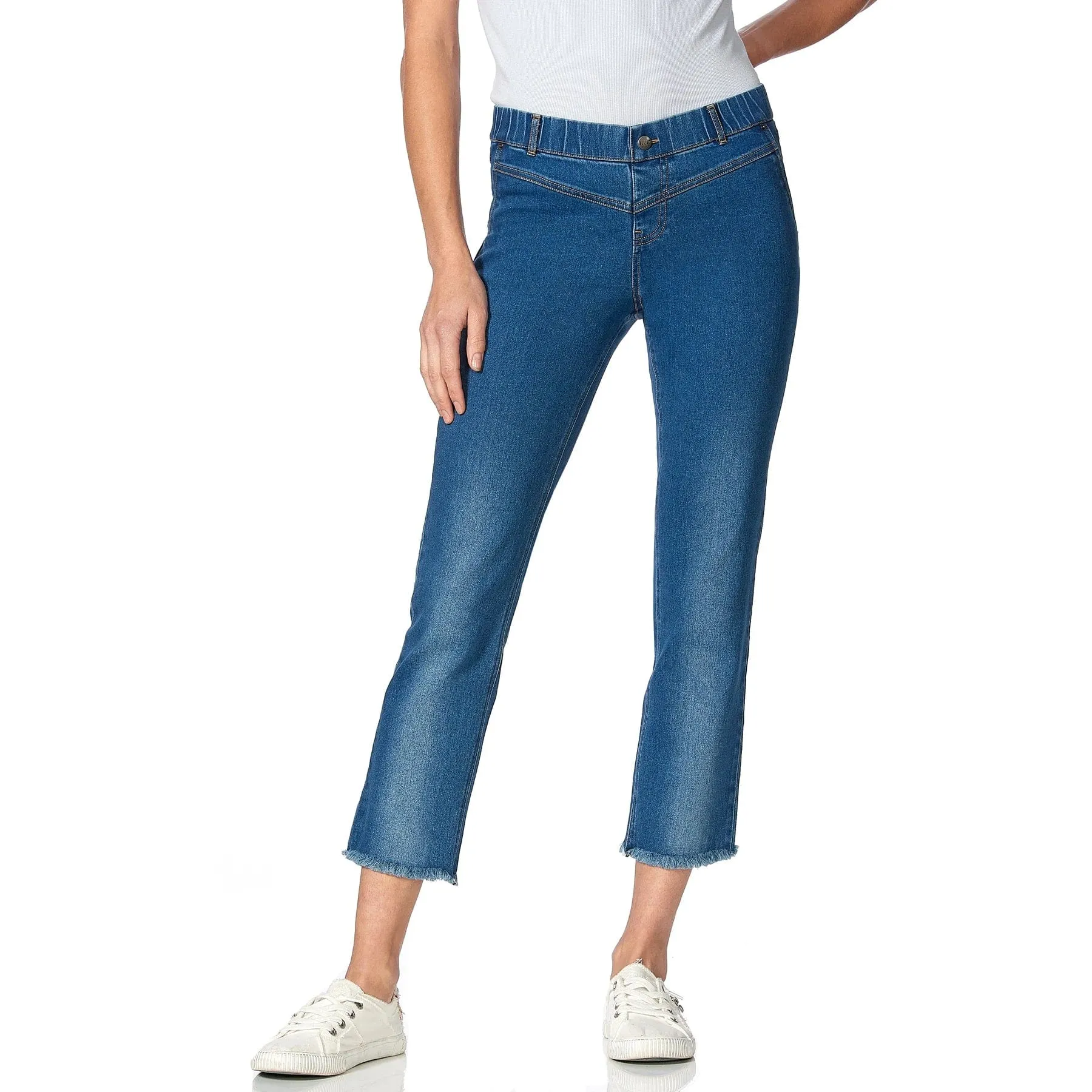 Hue Denim Cropped Straight Leg