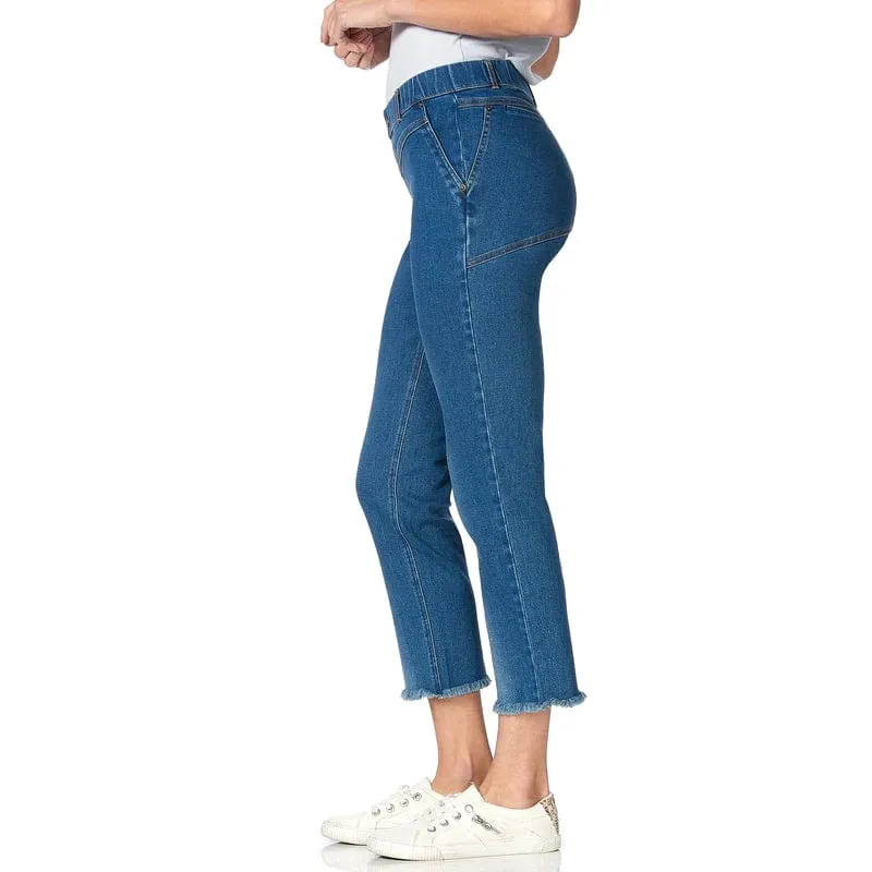 Hue Denim Cropped Straight Leg