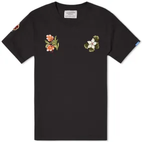 Neighborhood Embroidered Tee in Black