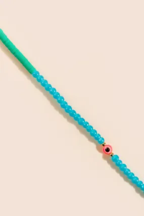 Ofelia Evil Eye Beaded Strand Necklace