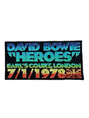 New David Bowie Heroes 1978 Woven Patch