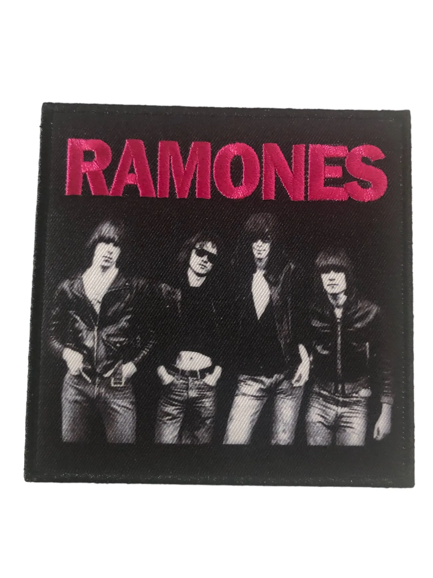 New Ramones Band Photo Woven Patch