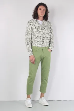 Olive Cropped Pants