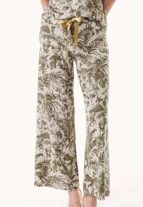 Drawstring Jacquard Pants