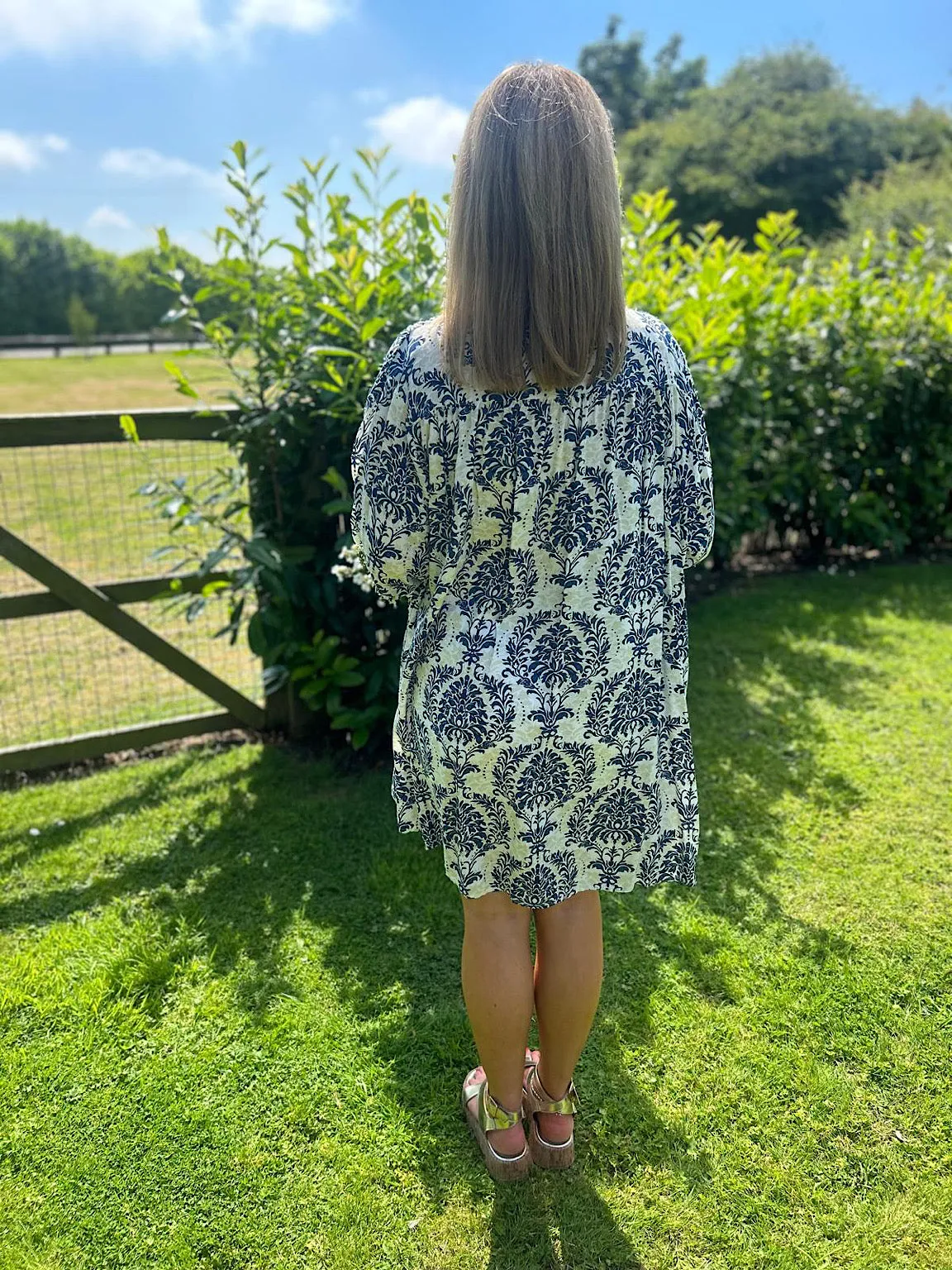 Navy Shirt Dress