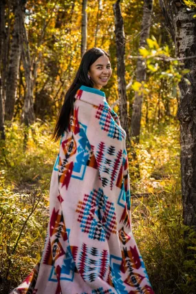 Pink Boy Chief Cotton Blanket