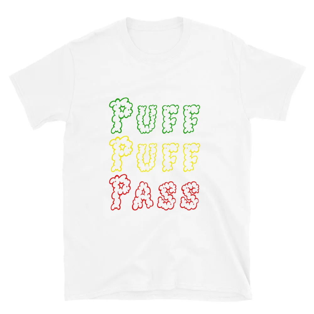 Funky Puff Puff Pass Rasta Smoke Short-Sleeve Unisex T-Shirt