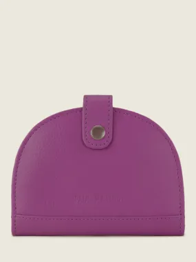 Purple Leather Wallet for Women - LePortefeuille Manon N°2 Sorbet Blackcurrant | PAUL MARIUS