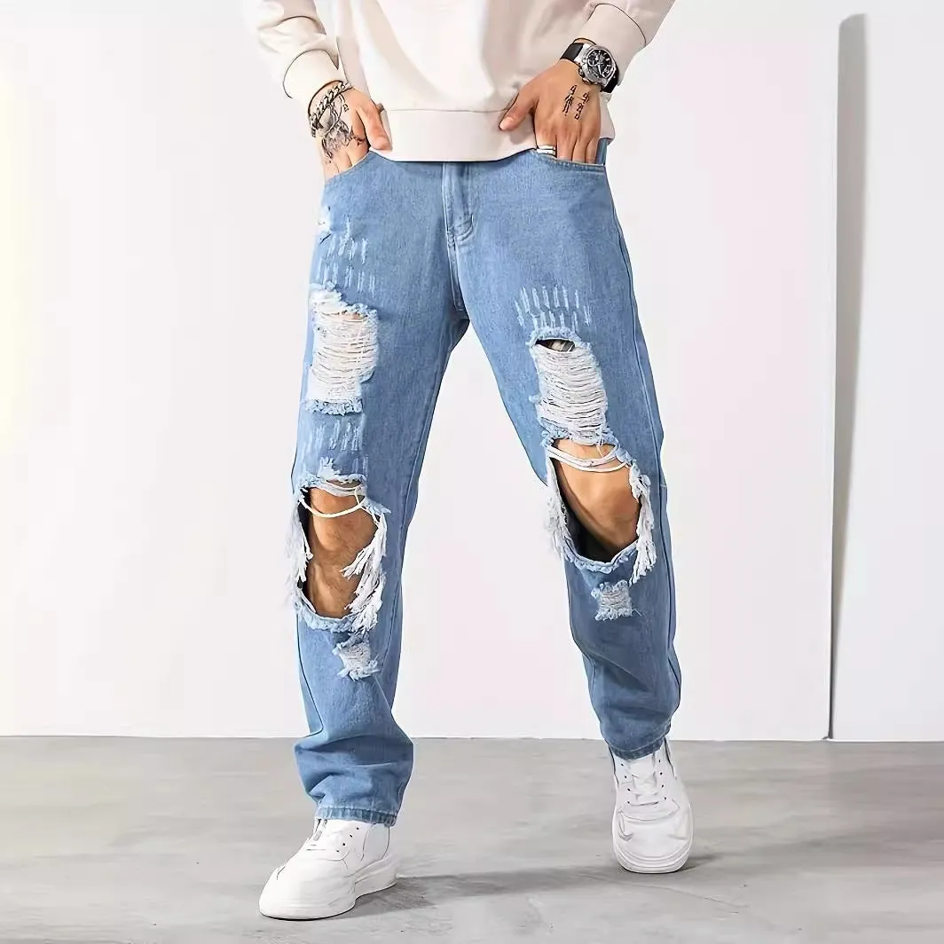 Ripped Cropped Pants at Scrape Store