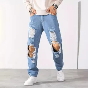 Ripped Cropped Pants at Scrape Store