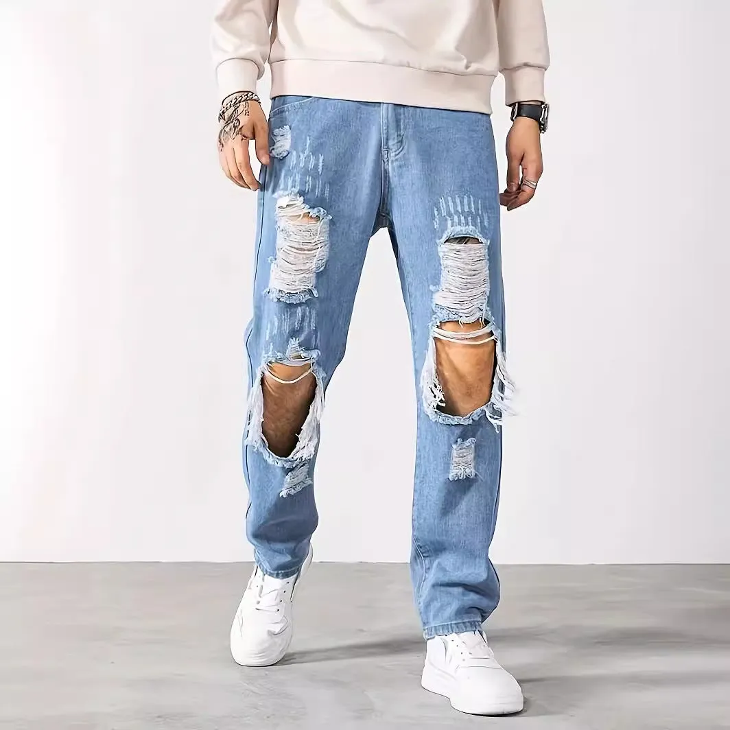 Ripped Cropped Pants at Scrape Store