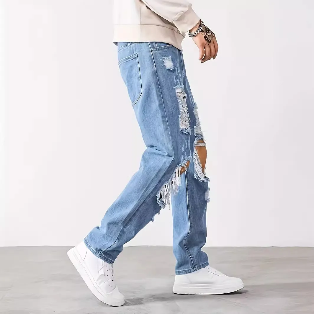 Ripped Cropped Pants at Scrape Store