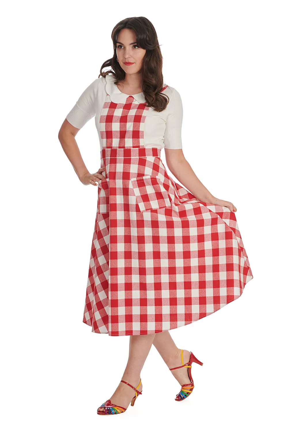 Date Check Swing Pinafore