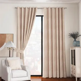 Sand Marseille Eyelet Curtains