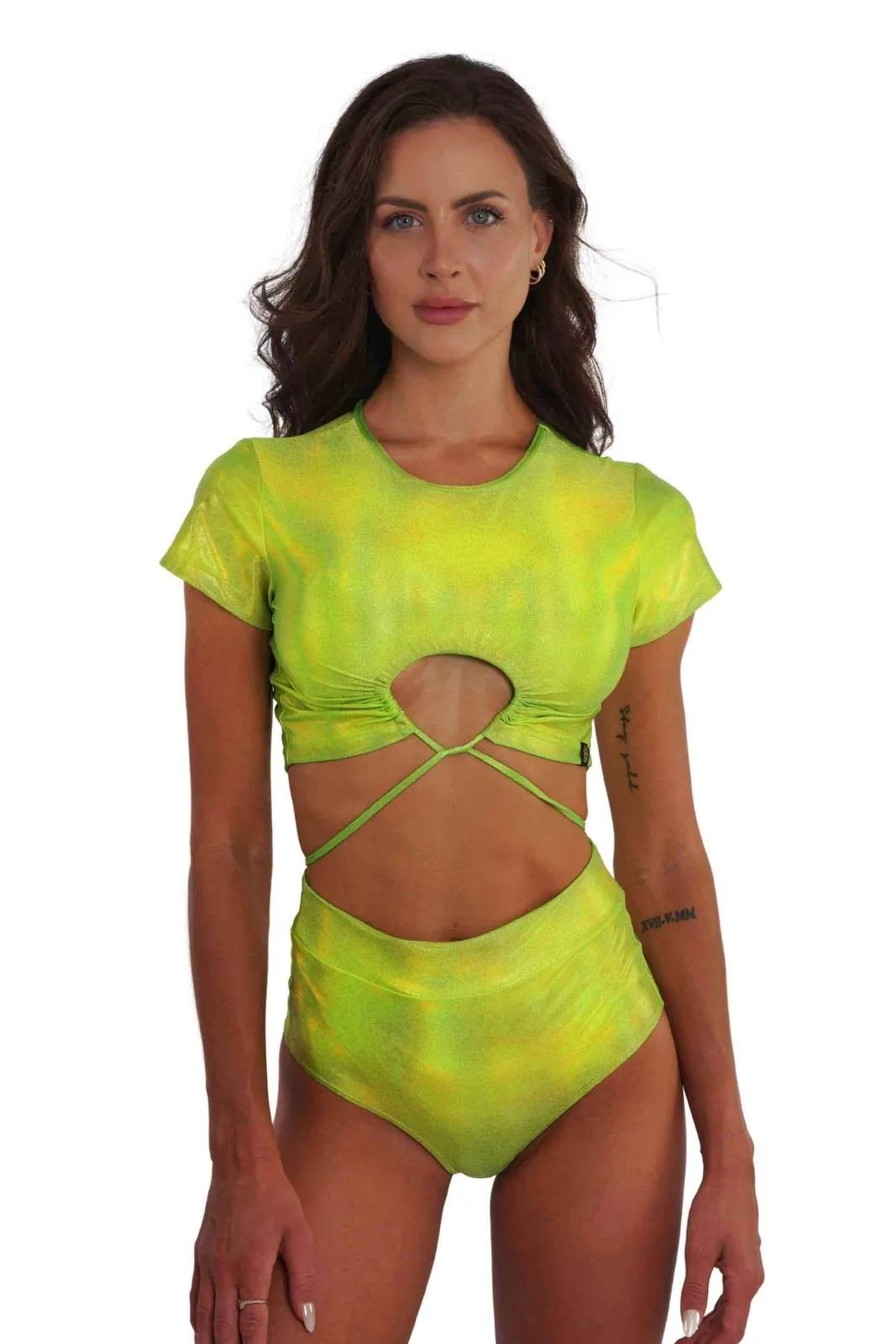 Saturn Limelight T Shirt Bikini Top