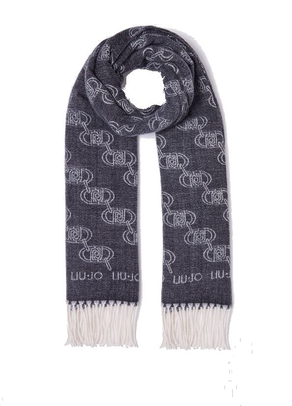 Liu Jo Women's Scarf with Black Jacquard Logo