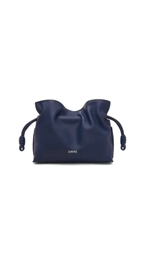 Blue Abyss Nappa Calfskin Mini Flamenco Clutch