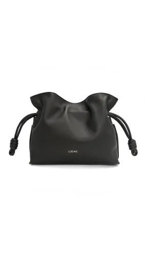 Black Nappa Calfskin Mini Flamenco Clutch