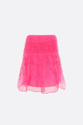 Smocked Organza Skirt