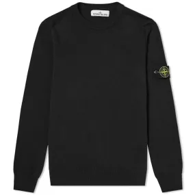 Soft Cotton Crew Knit in Black