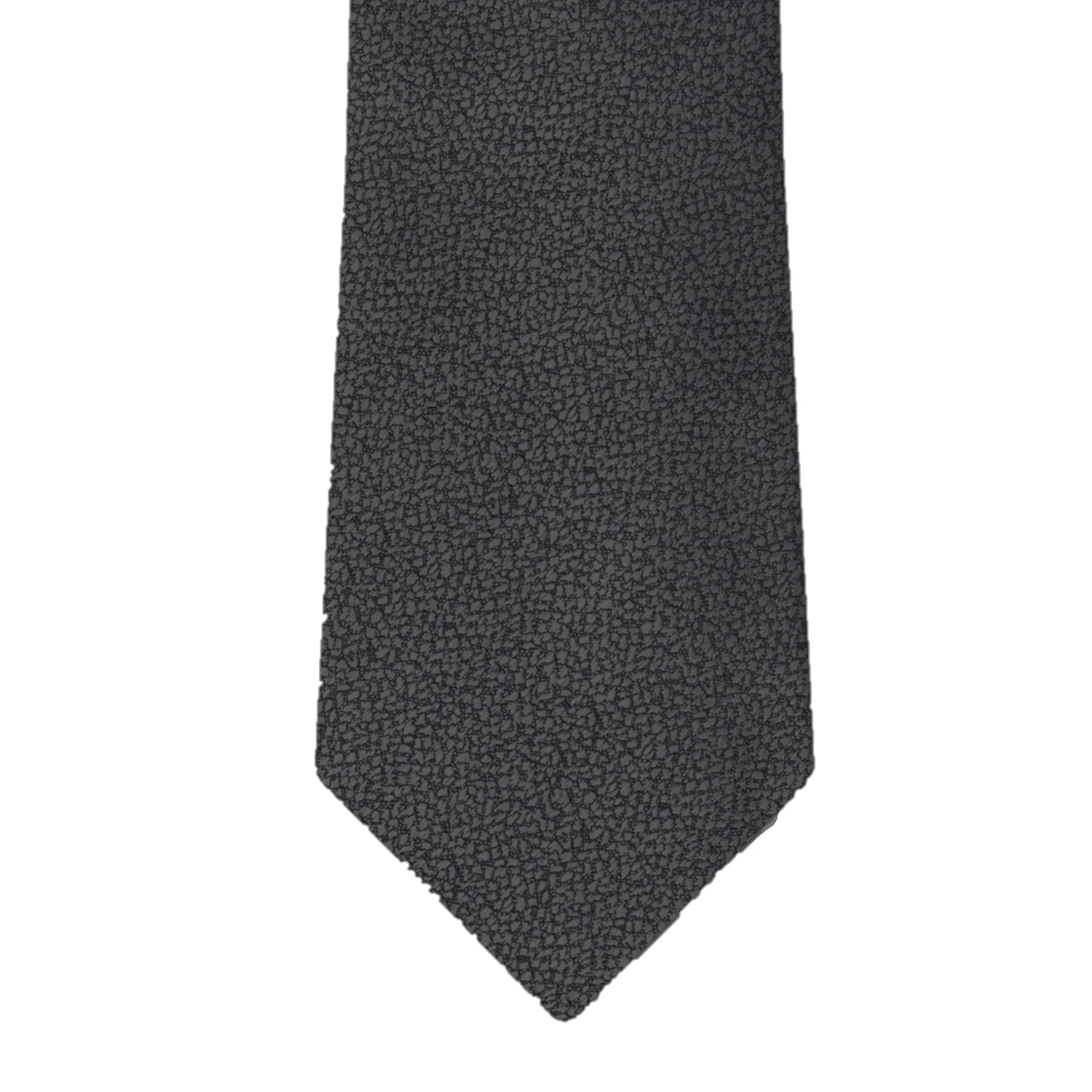 Solid Charcoal Silk Tie