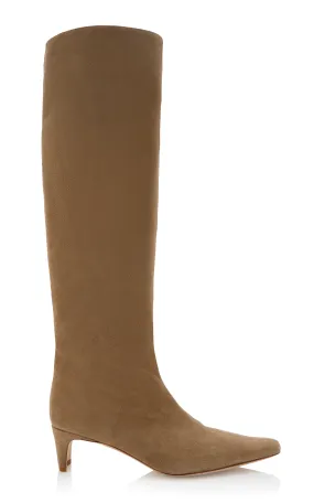 STAUD Wally Suede Knee Boots