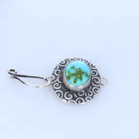 Sonoran Turquoise J Hook Clasp