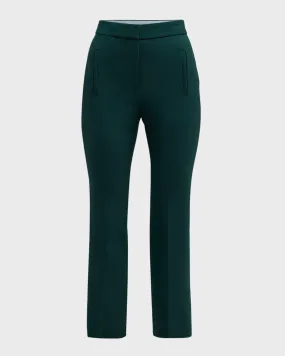 Straight Leg Cropped Trousers