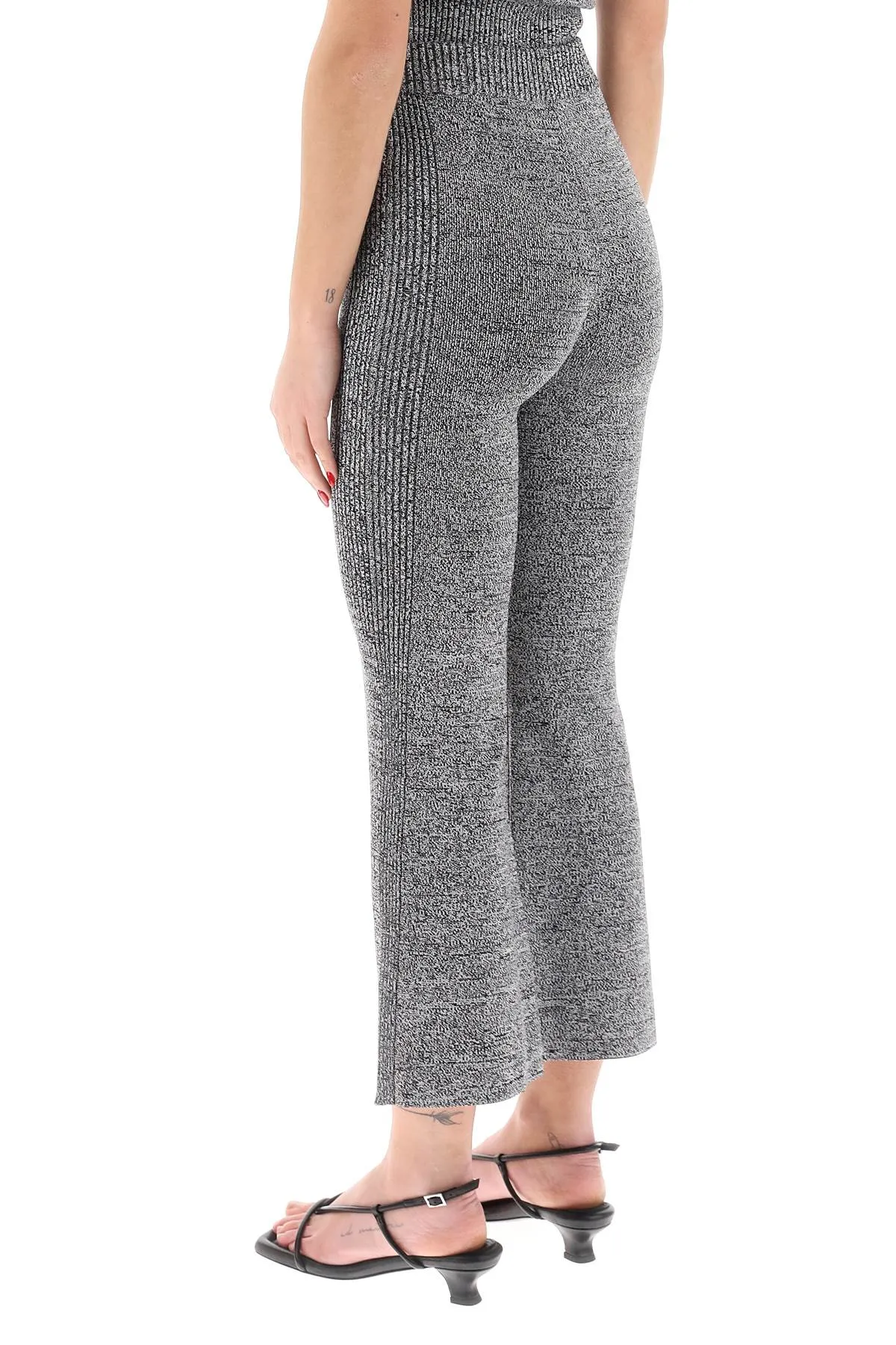 Cropped Pants in Stretch Knit