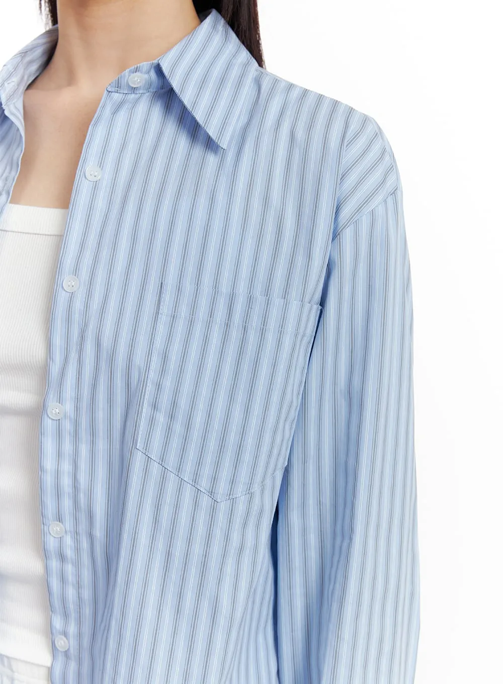 Buttoned Stripe Shirt