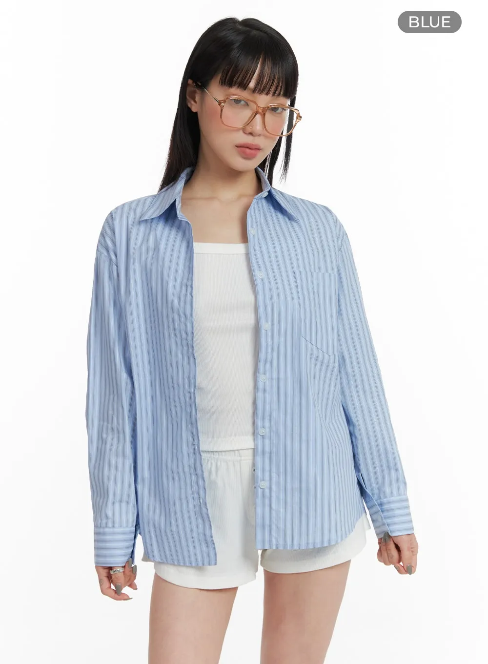 Buttoned Stripe Shirt