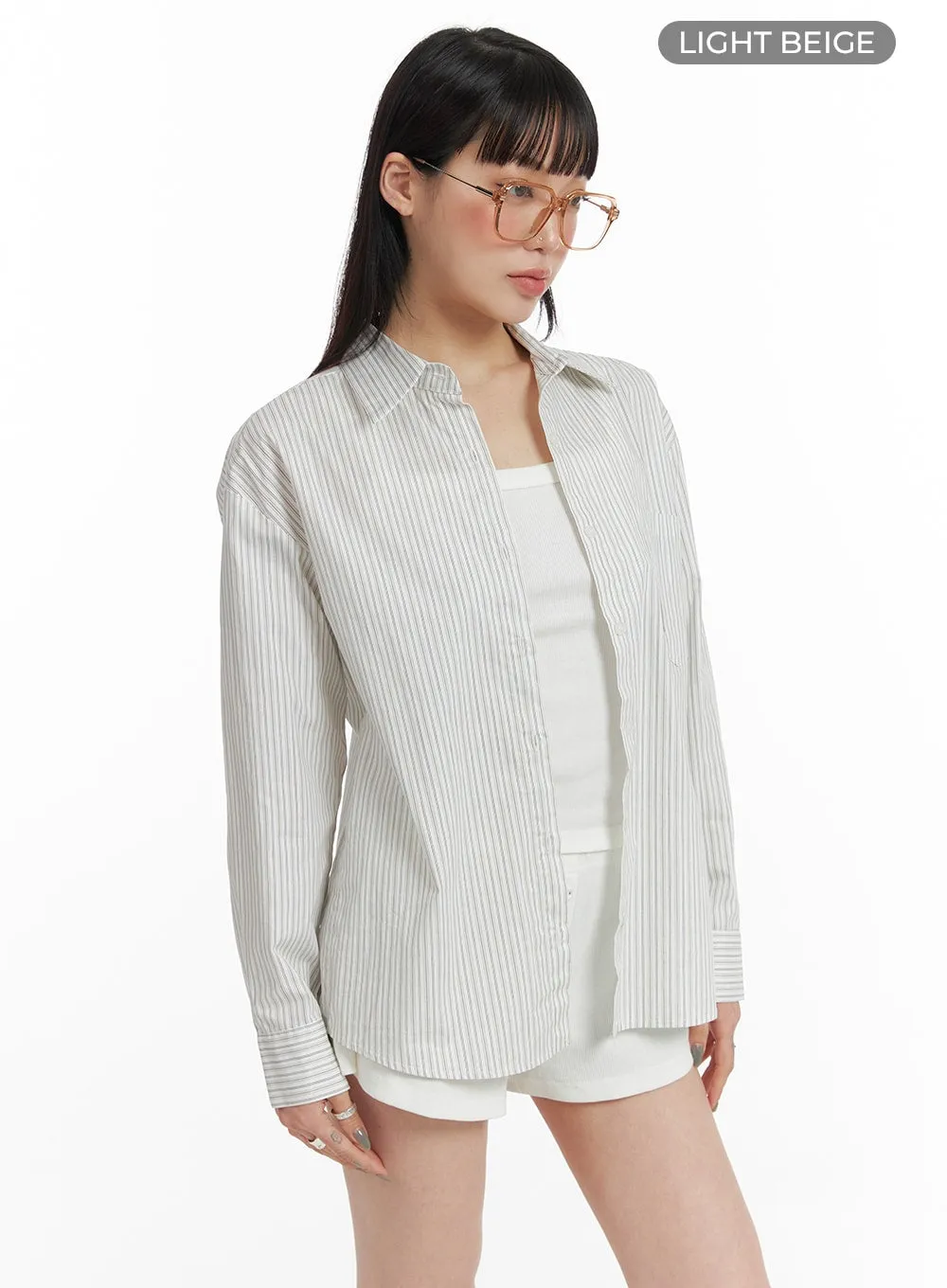 Buttoned Stripe Shirt