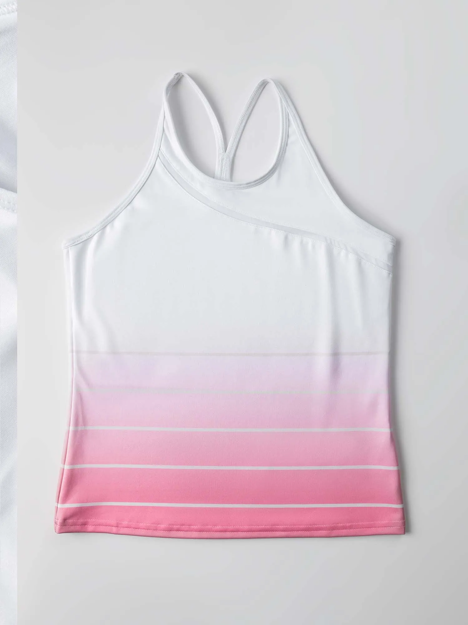 Girls Tank in Plumeria Ombre with Straps