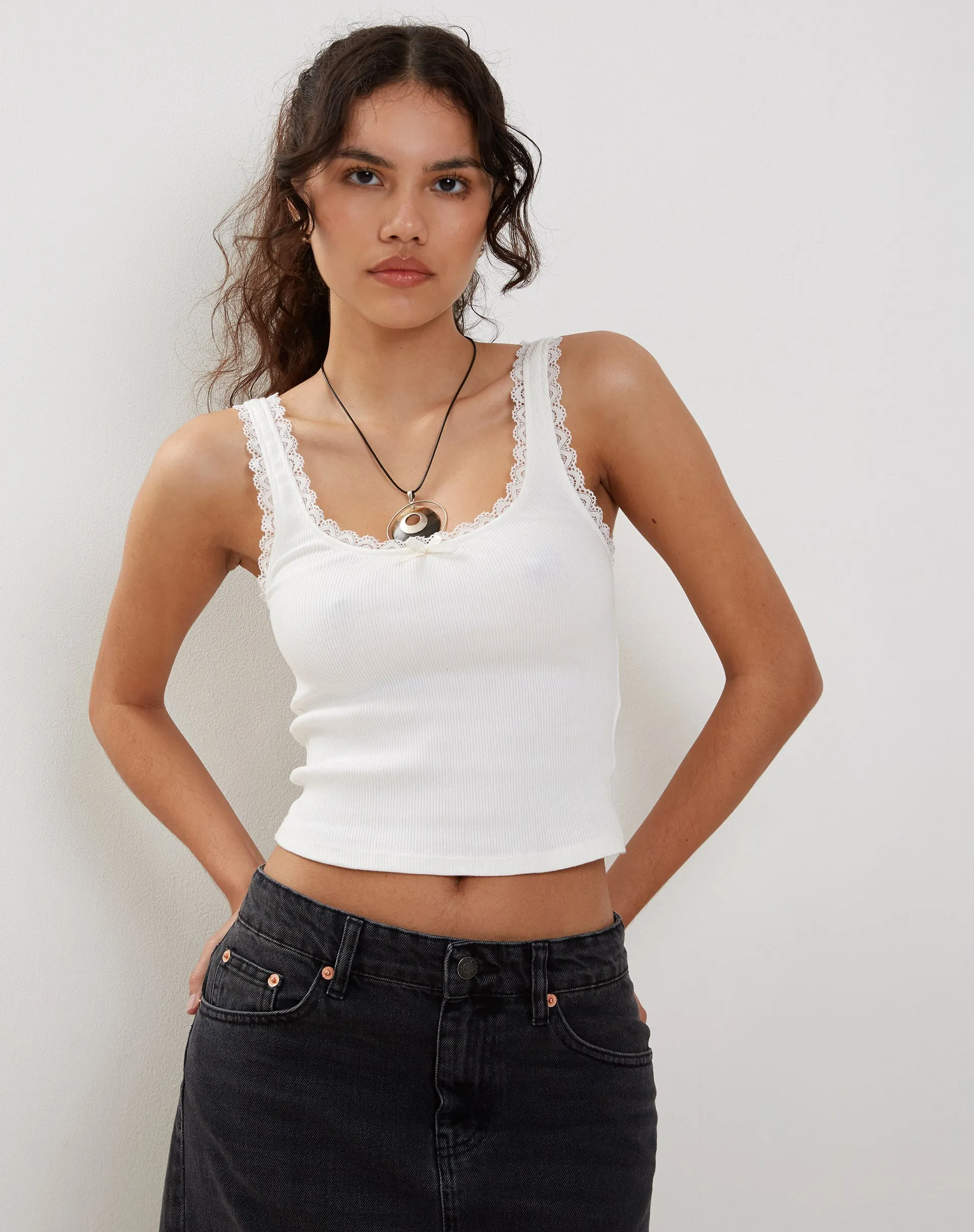 stylish ivory crop top by Ulani