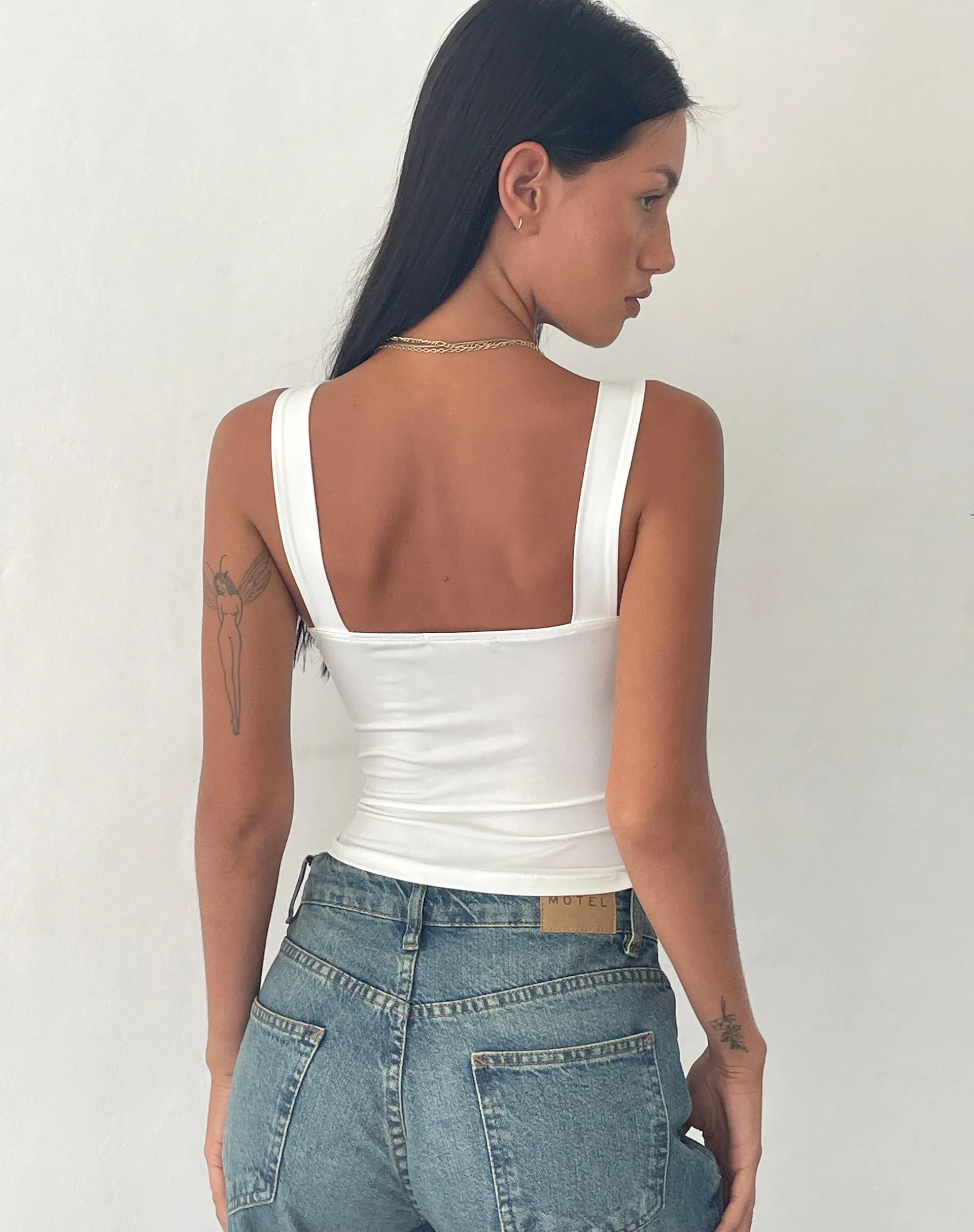 stylish ivory crop top by Ulani