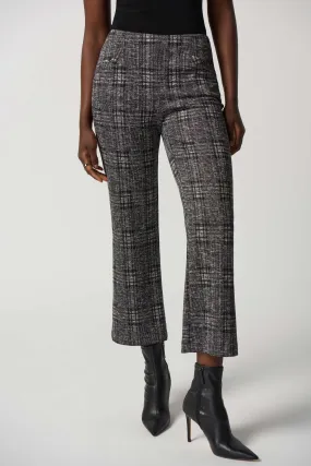 Stylish Plaid Cropped Trousers