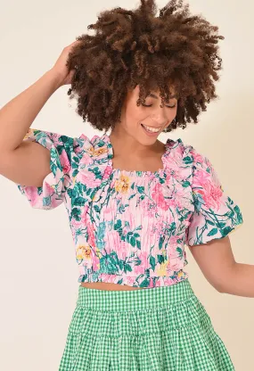 Floral Puff Sleeve Top