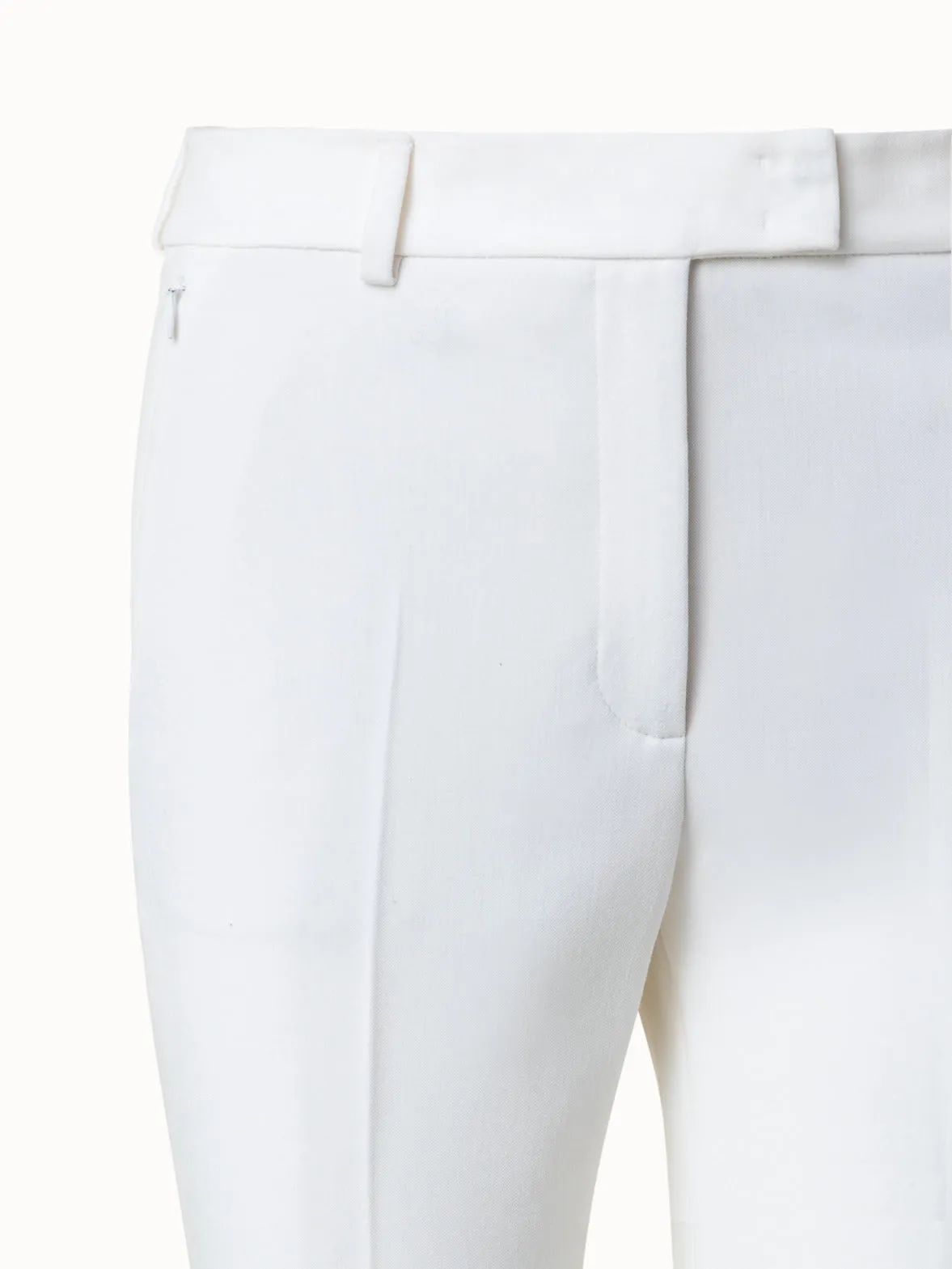 Techno Wool Stretch Cropped Pants Gabardine