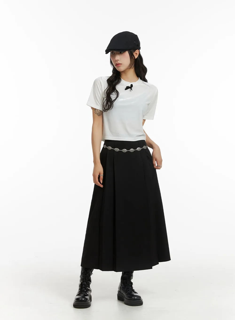 Bowknot Cropped Tee