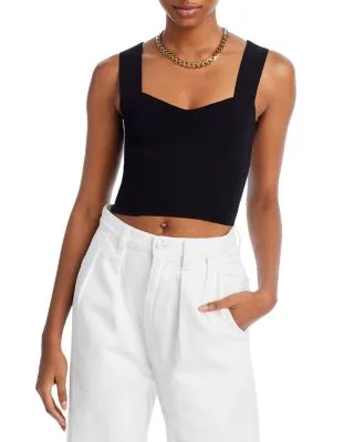 trendy cropped tank top