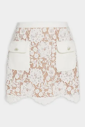 Cord Lace Mini Skirt