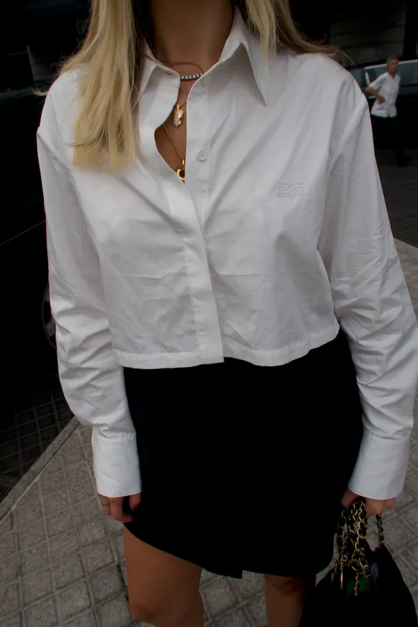 Colorado White Crop Shirt