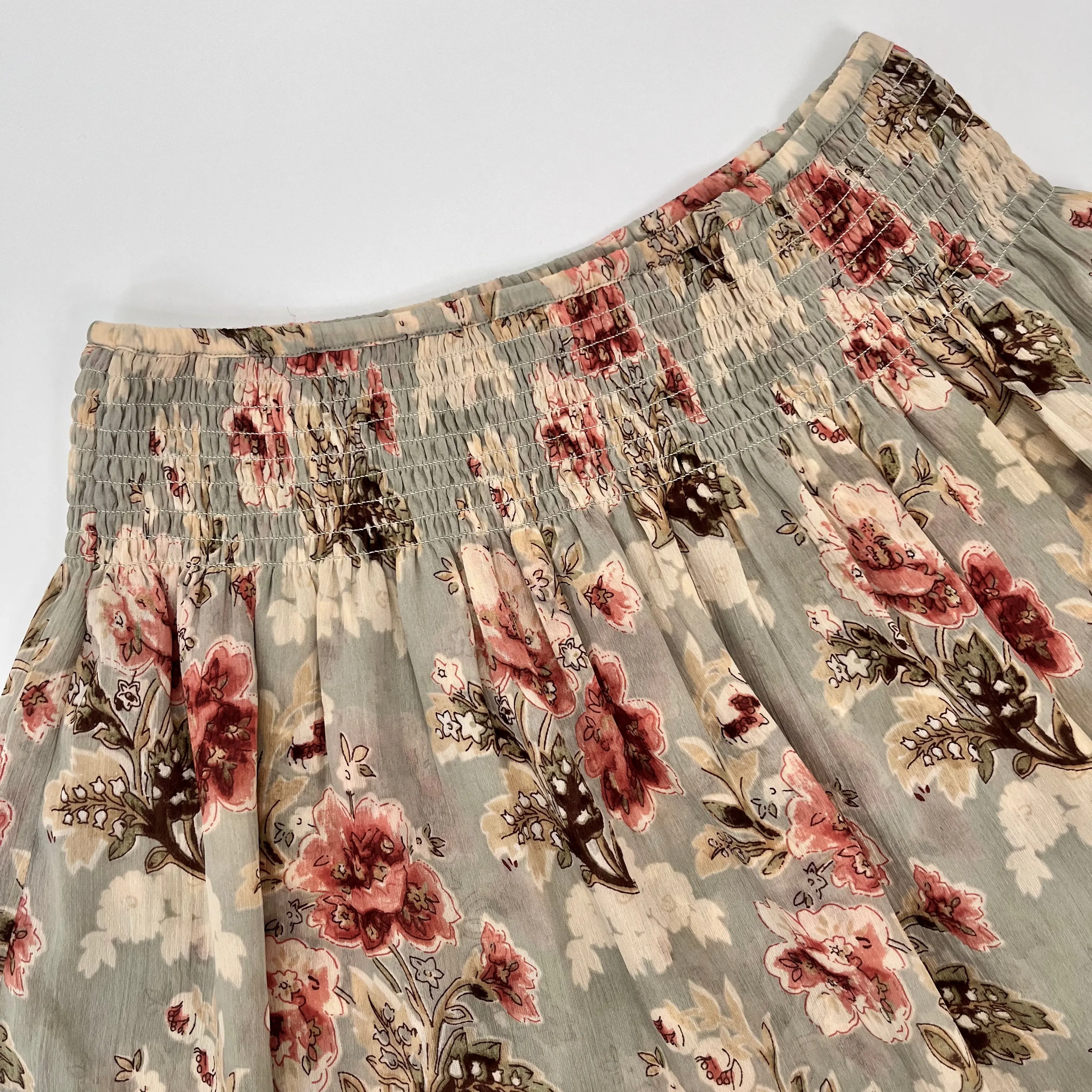 Wild Gorgeous Sage Floral Skirt