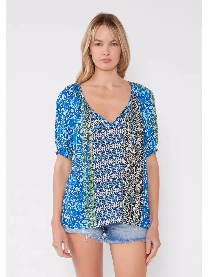 Stylish Bohemian Print Top