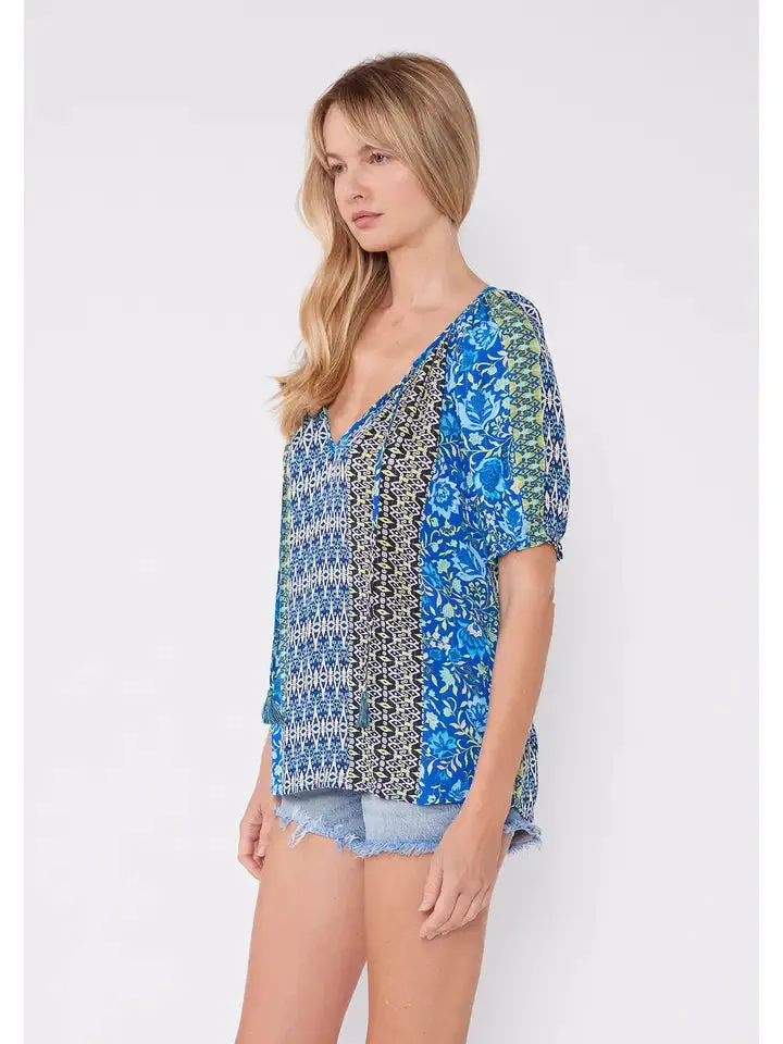 Stylish Bohemian Print Top