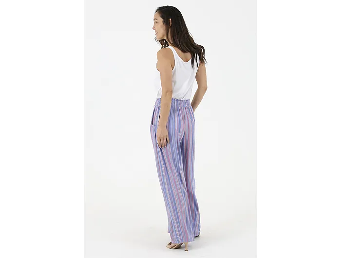 Women's Wide Leg Pants with Tie Front