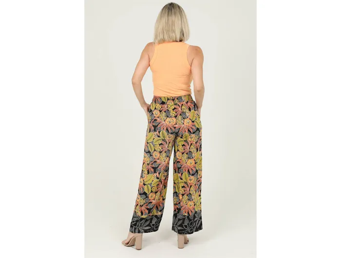 Women's Wide Leg Pants with Tie Front