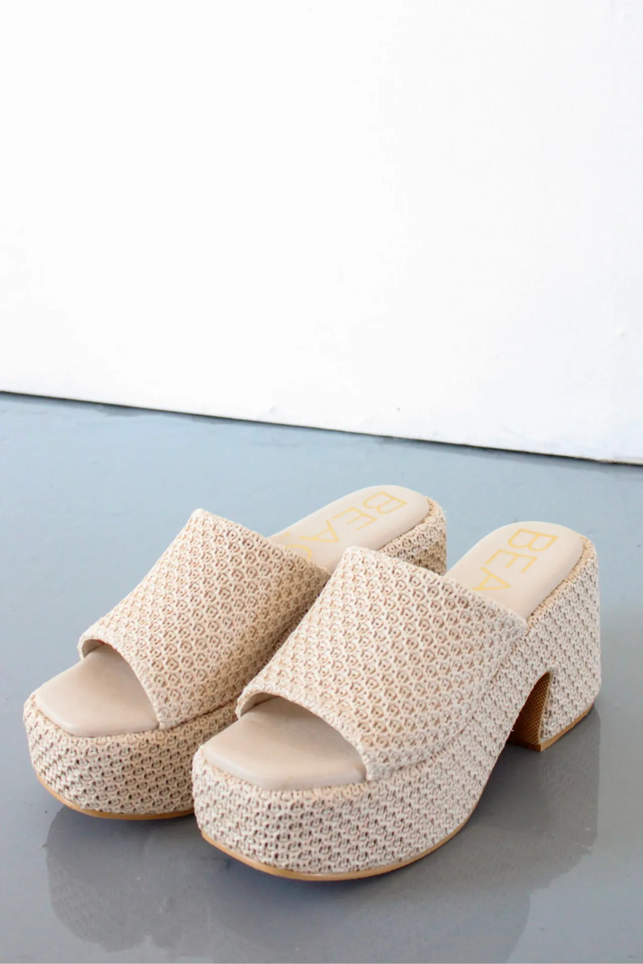 Summer Woven Sandal Heel